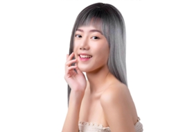 Peruca Peruca Completa Cabelo Liso Meio Longo Peruca Gradiente Natural TAISHENGDA
