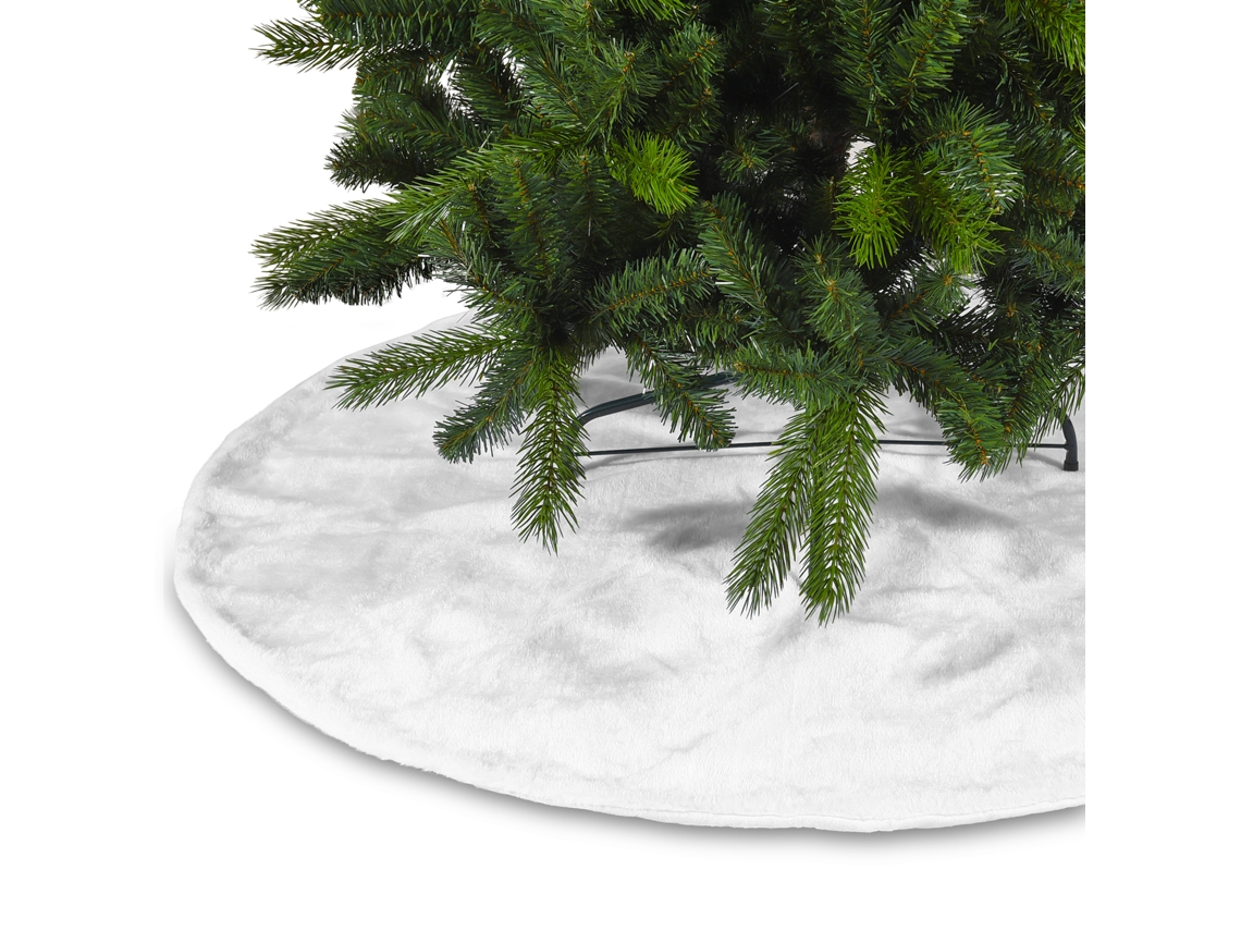 Laxiscreed Saia De Álbum De Coelho Branco Para Árvore De Natal De 35 Polegadas | Decoração Natalícia Reutilizável