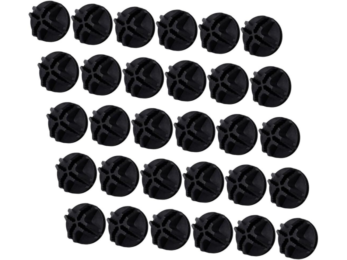 Conectores De Malha Plástica Pretyzoom, 60 Peças, Pretos, Organizadores De Cubos Arame E Clipes Gaiolas Pequenos
