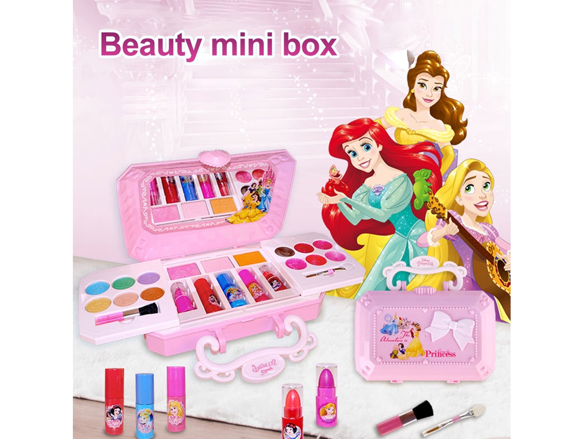 Kit de maquiagem lavável para meninas, conjunto de maquiagem infantil, conjunto de cosméticos de brinquedo para meninas