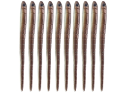 10 Iscas de Minhoca Silicone 9cm para Pesca