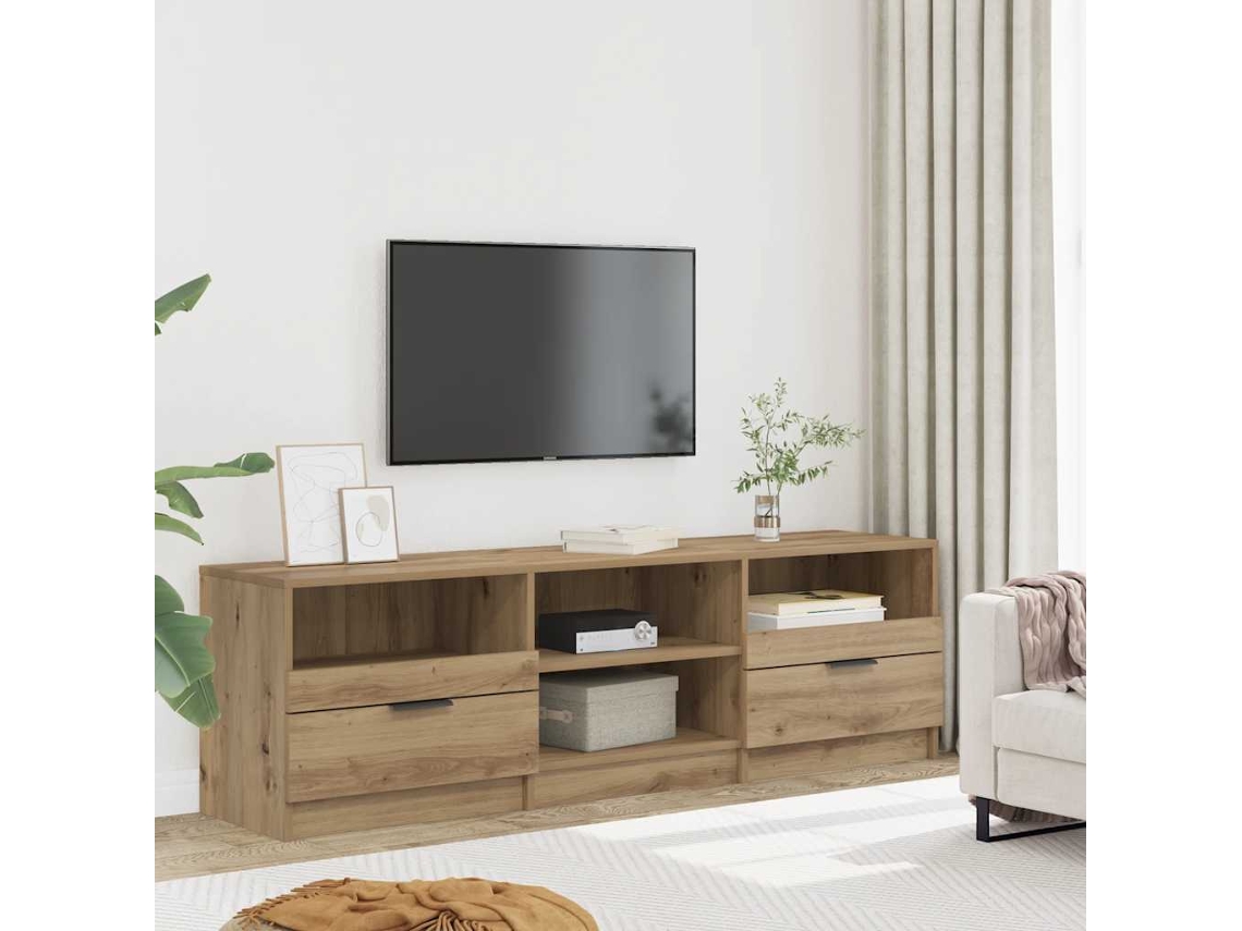 Vidaxl Móvel Tv 150x33,5x45 Cm Derivados De Madeira Carvalho Artisiano
