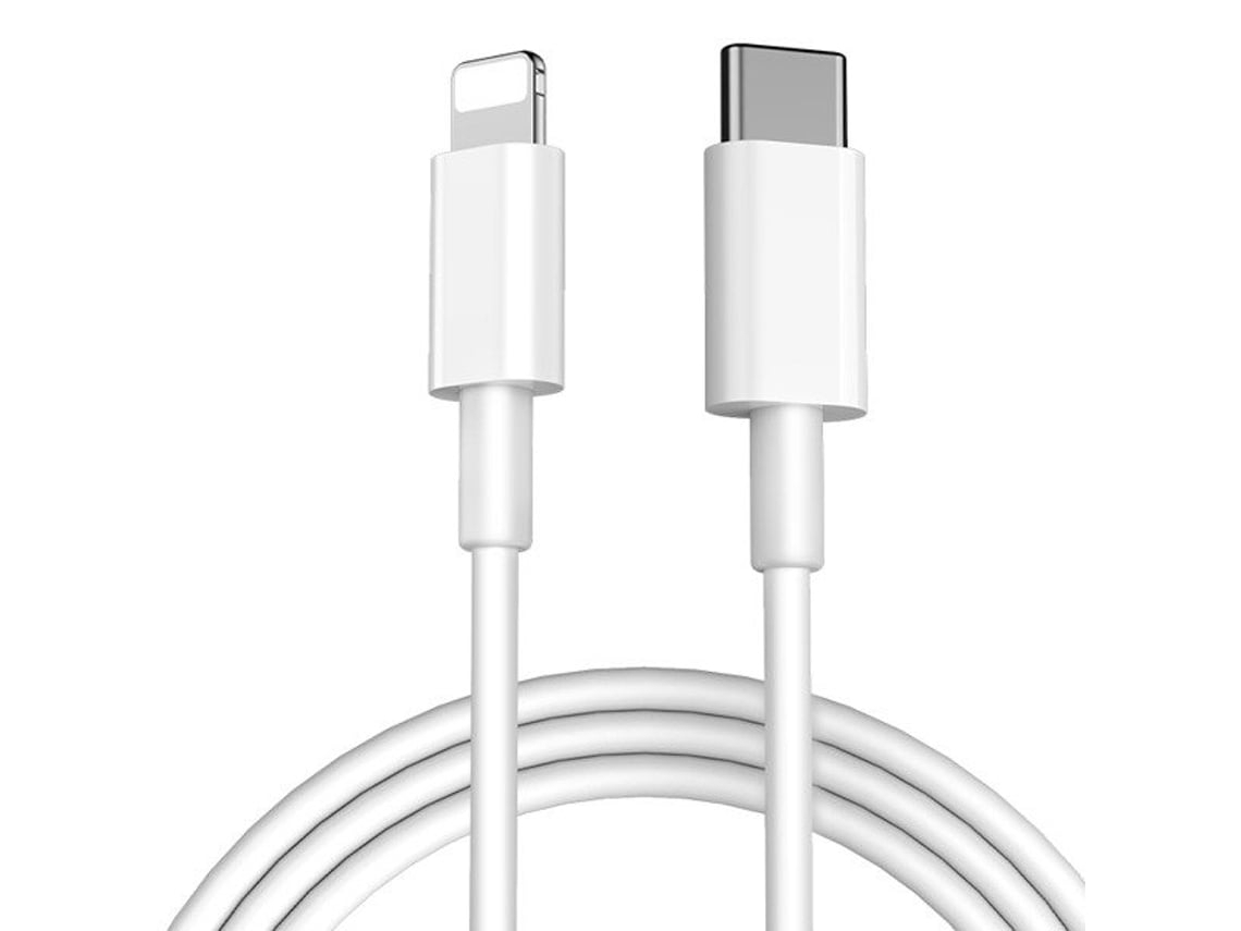 Cabo De Carga Type C Lightning Com Tecnologia Pd E Certificado Mfi Para Apple Iphone 14 Pro Branco*