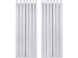 Cortina Blackout Térmica, Para Janela, Varanda E Quarto, Lavável, 2 Peças, Cinza