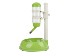 Tigela de Ração Ajustável para Cães e Gatos, com Bebedouro e Comedouro, na Cor Verde AQUAFORGE