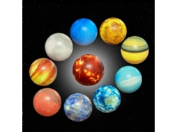 Mali bola de Esponja Saltitante com 8 Planetas Brinquedo Educativo para Crianças 63mm