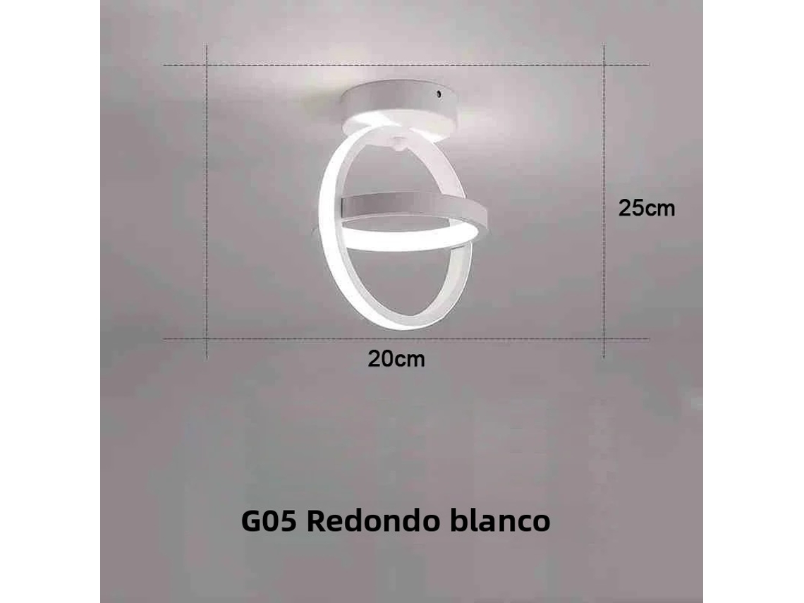 Luminária De Corredor Led Moderna Em Estilo Nórdico (branca, 25 W)