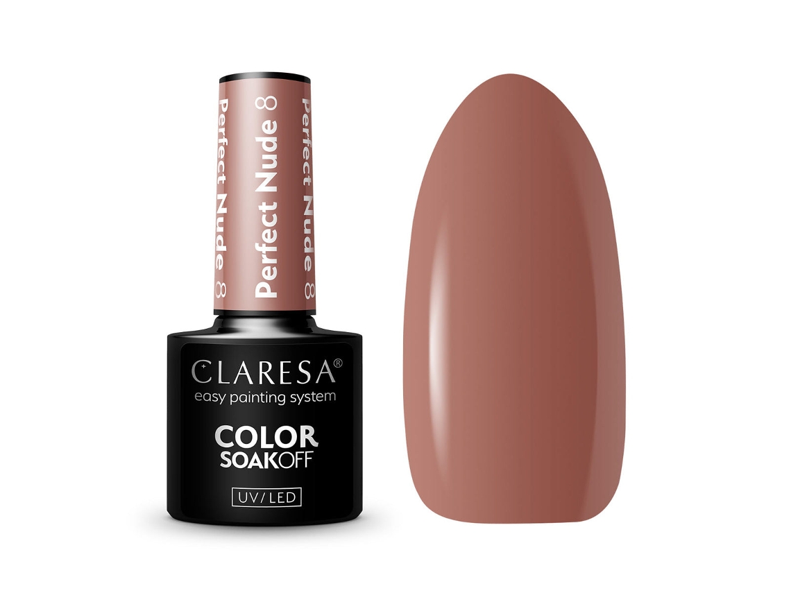 Verniz Gel Claresa Perfect Nude 8 (5 G)