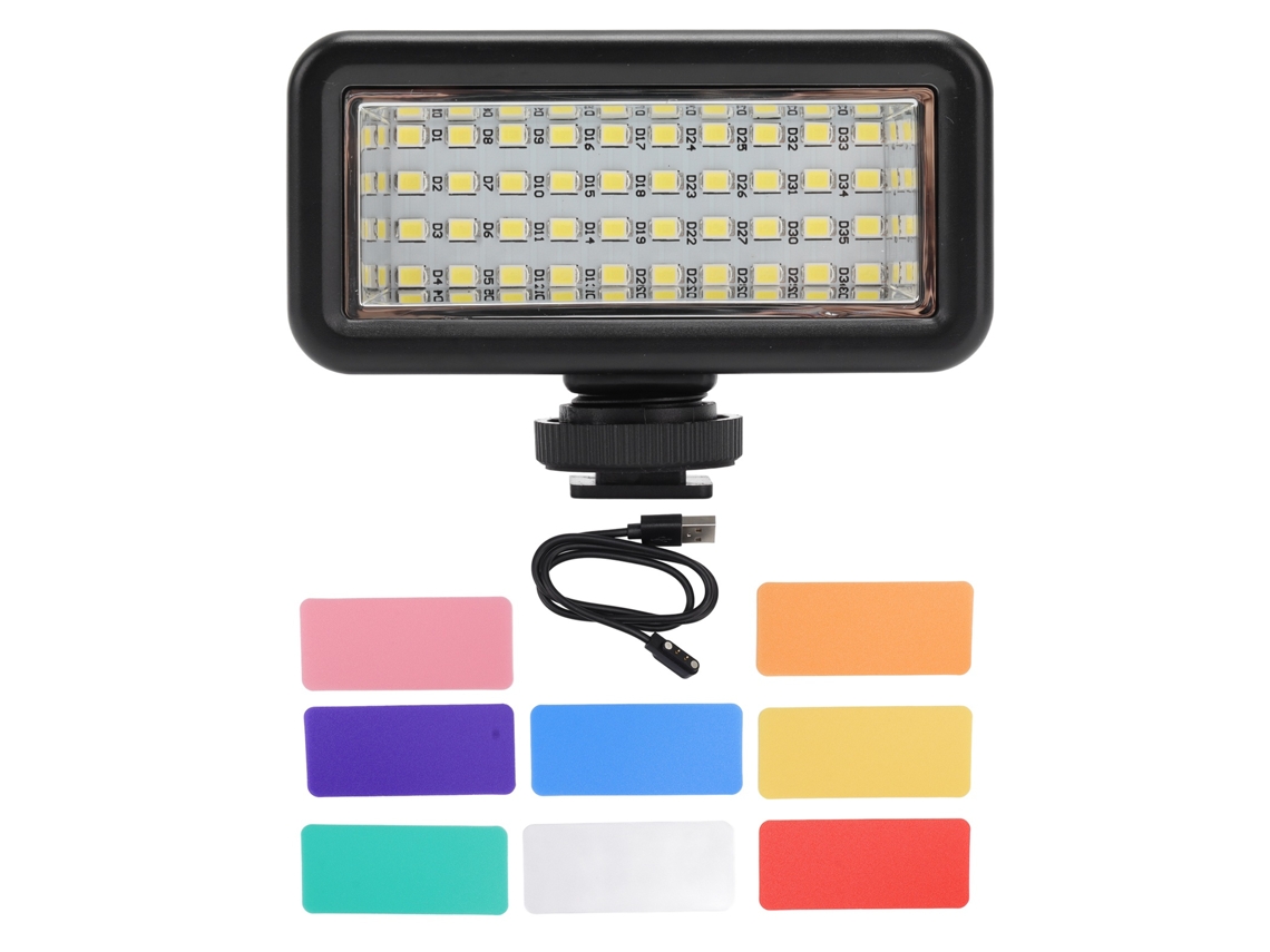 Luz de preenchimento para câmera de movimento, à prova d'água, com carregamento magnético, LED para vídeo com 8 películas de temperatura de cor LAXISCREED