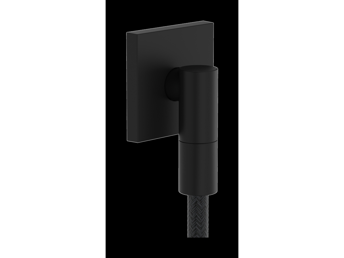 Fixfit Fine E Ligação De Parede Com Desconector, 28883670, Cor Preto Mate Hansgrohe