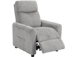 Poltrona Reclinável Cor Cinza Claro 73x86x100 cm Homcom