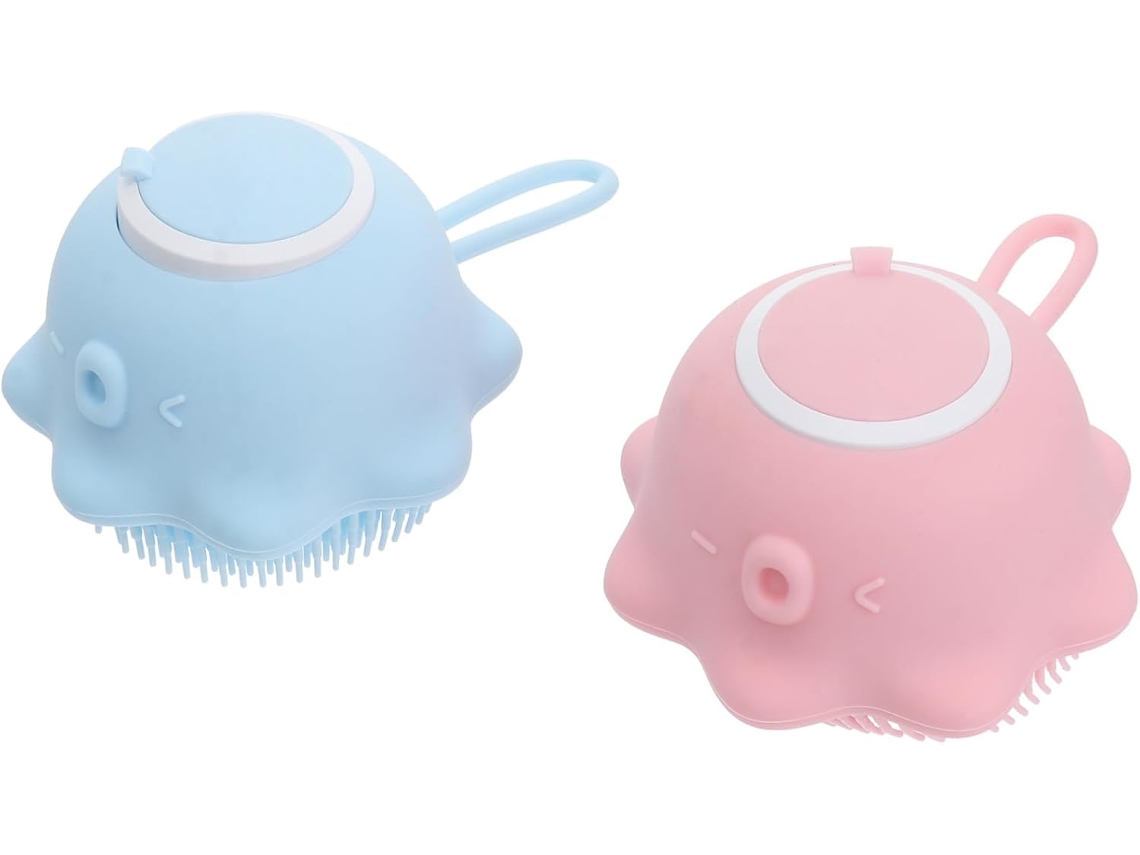 Conjunto De 2 Escovas Banho Para Lavar E Massagear, Ideais Para Peles Sensíveis