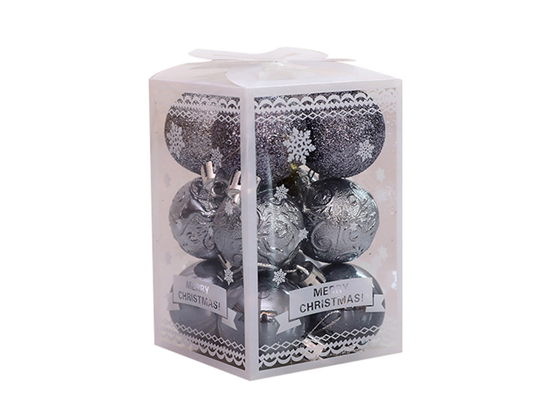 Bolas De Natal Conjunto 12pcs Decorações De Árvore Natalina