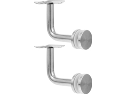 Conjunto de 2 Suportes de Parede em Aço Inoxidável para Corrimão, para Escadas Internas e Externas. SFUSHOS