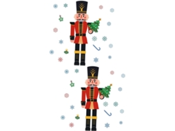 Janela Adesivo Fácil Adesivos Decorações De Natal Estampa Delicada Cores Suaves E Vibrantes Decoração De