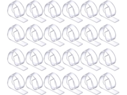 24 Clips de Mantel de Plástico Transparente, Fixadores para Manteles em Piqueniques e Festas