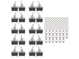 Interruptor Toggle Berm Led Bem-1221c 4 Pinos 2 Níveis On/off 15a 250vac 20pcs