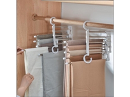 Cabideiro de Aço Inoxidável Plegável para Calças