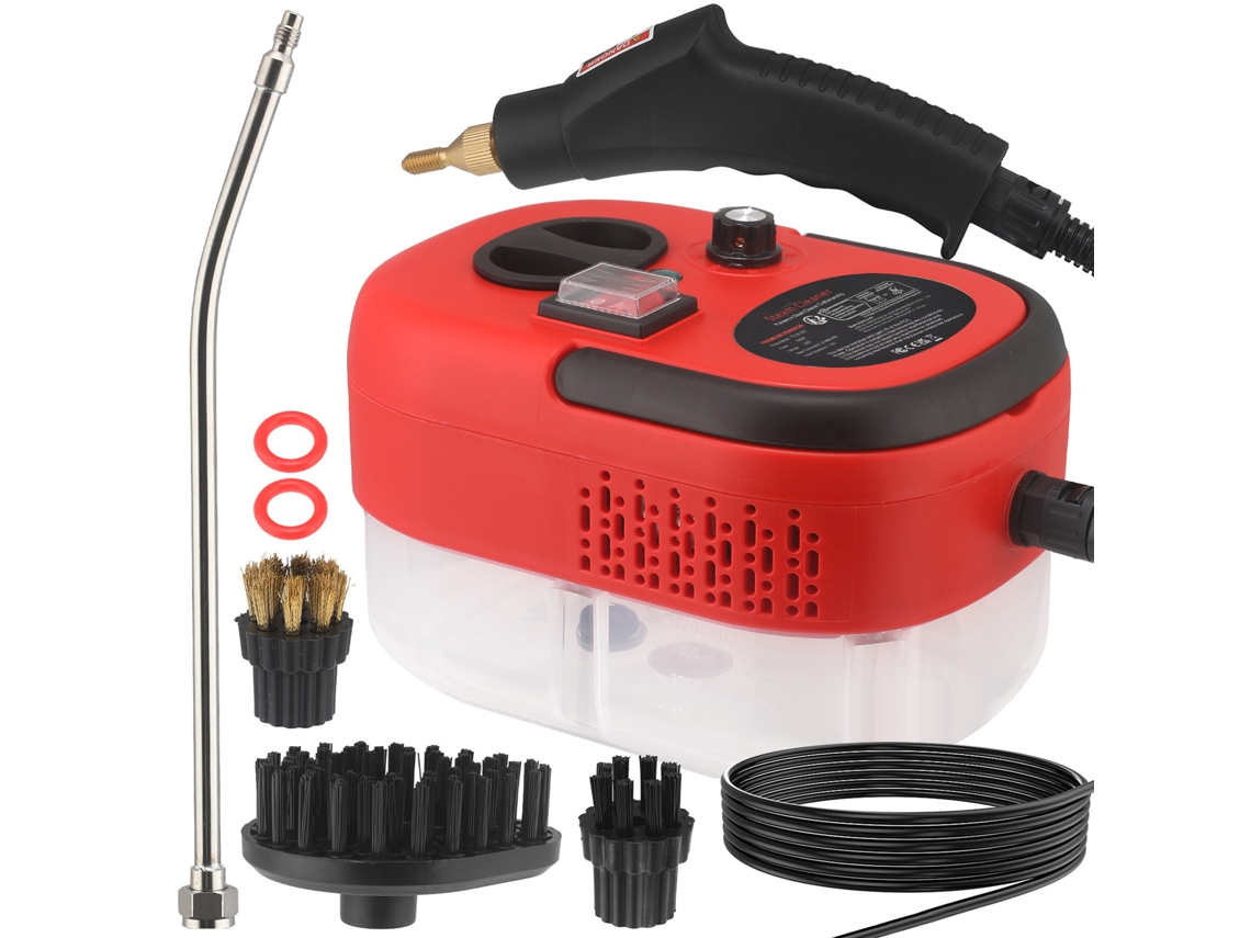 Limpador a Vapor Manual 1500w 105℃ com Acessórios Multi superfície e Punho Ajustável LAXISCREED