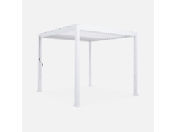 Pérgula Bioclimática de Alumínio Branco 3X3 M I SWEEEK