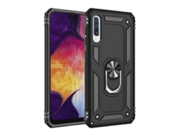 Capa Protetora Armor Shockproof Tpu + Pc Para Galaxy A50, Com Suporte Giratório De 360 ​​graus.