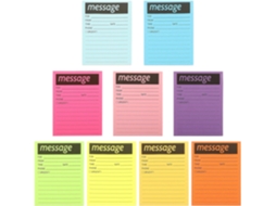 Acessórios para casa: 9 blocos de notas de mesa com adesivos, papel para anotações sem deixar marcas, para planejamento.