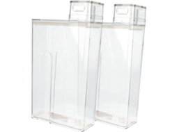 Balde Transparente De 2 Peças Para Loção E Detergente, Grande Capacidade Para Organização E Armazenamento De Roupas Em