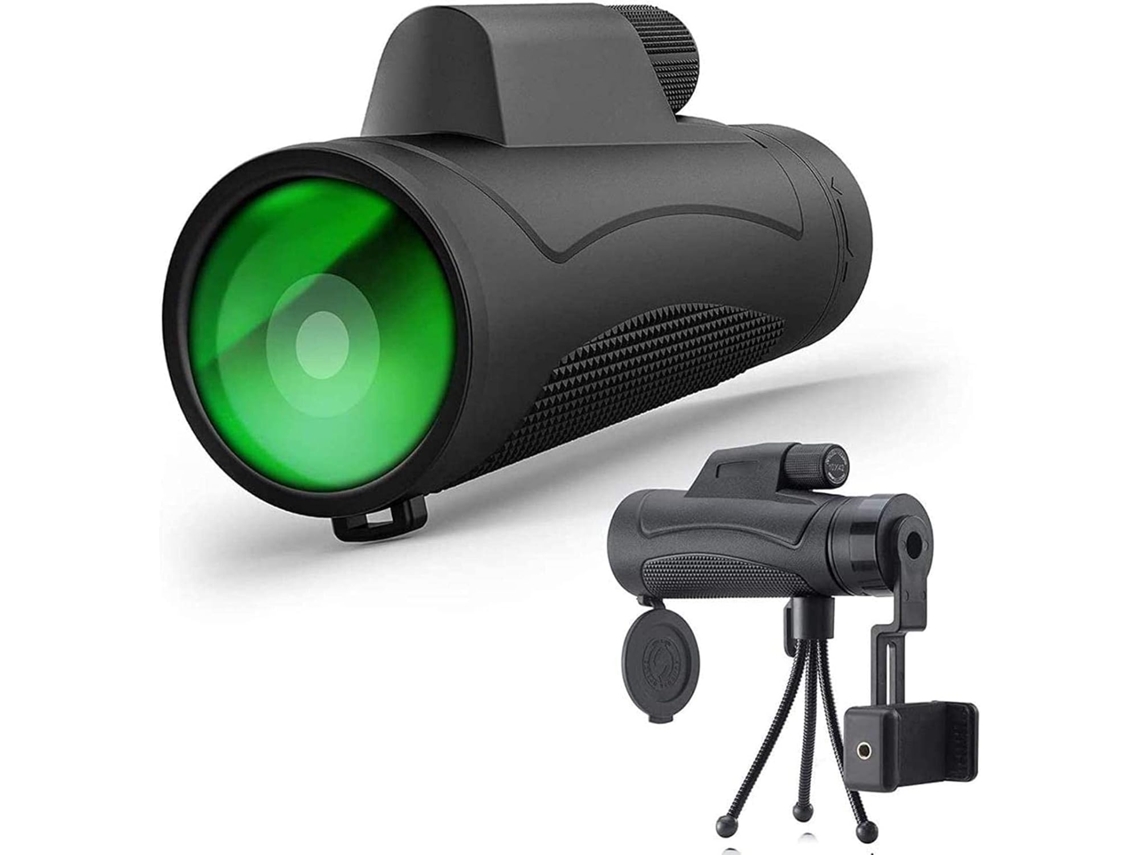 Telescópio de Alta Potência, Telescópio Monocular Portátil Hd, Binóculos À Prova D'água 10x42, para Áreas Externas JYTGALX (preto)