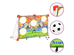Vidaxl Baliza De Futebol Infantil Com Parede De Golos 120x51x77,5 Cm
