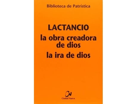Livro La obra creadora de dios de Lactancio