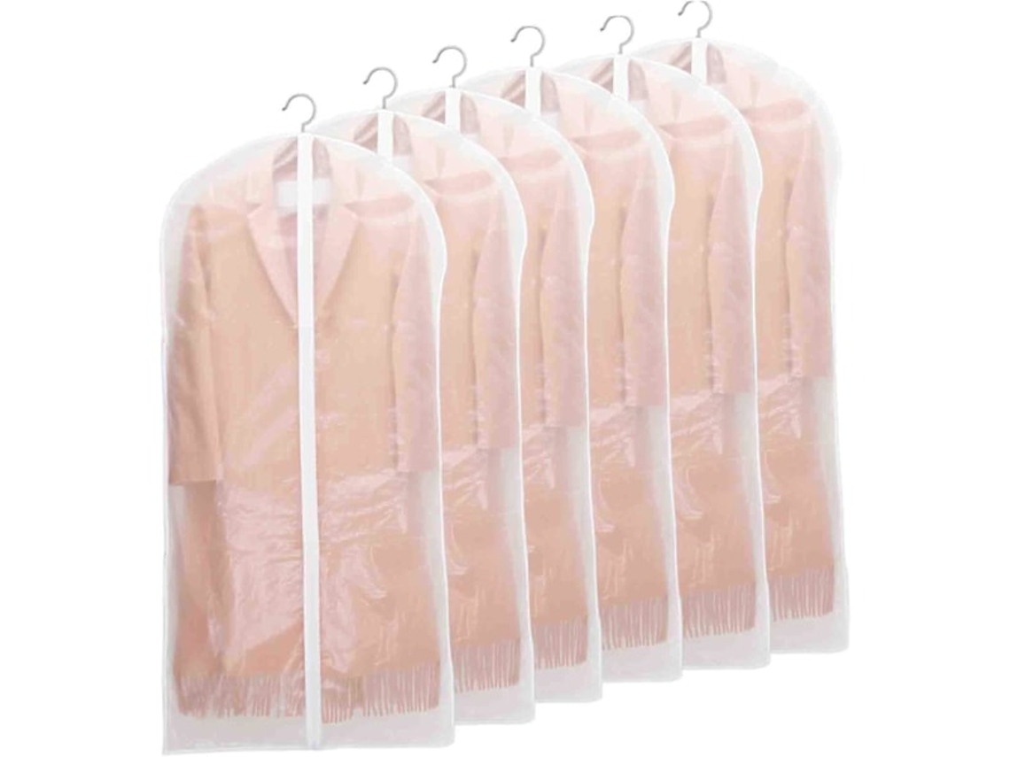 Capa Para Roupa Comprida, 6 Compartimentos Para Roupas, 60x140cm
