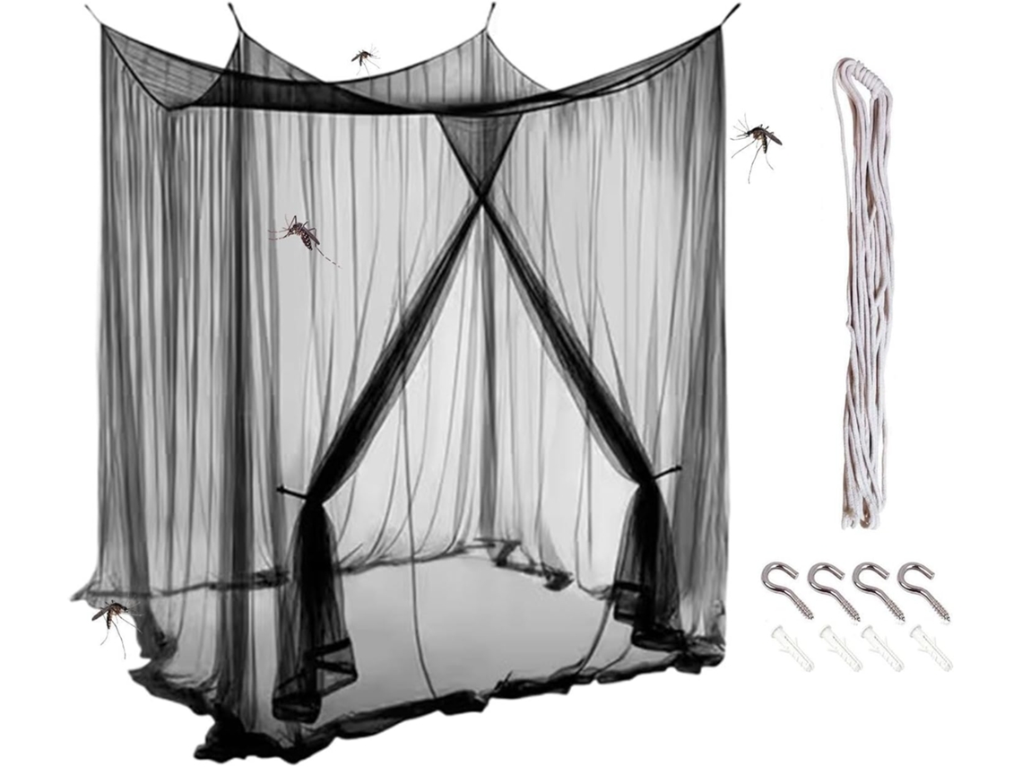 Mosquiteiro Para Camping, Proteção Transparente Contra Moscas Com Corda