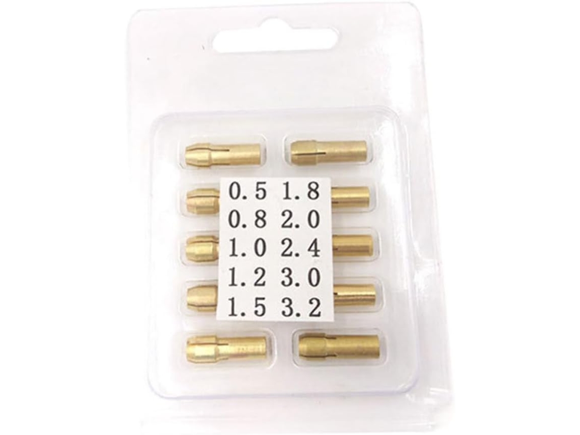 Toyandona Conjunto De 20-grampos Multifuncionais Latão 4, 8mm Para Ferramentas Rotativas, Grampo Dourado Para Furadeira