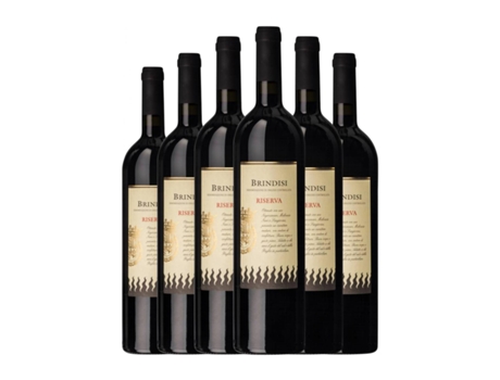Vinho FIAMME NERE Fiamme Nere Brindisi Reserva (0.75 L - 6 Unidades)