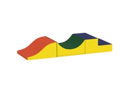 Conjunto Escalada Engatinhar 3 Peças Couro Espuma Amarelo