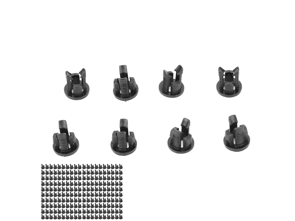 Laxiscreed Soquete Para Lâmpada Led 3mm Em Nylon Com Borde Preto