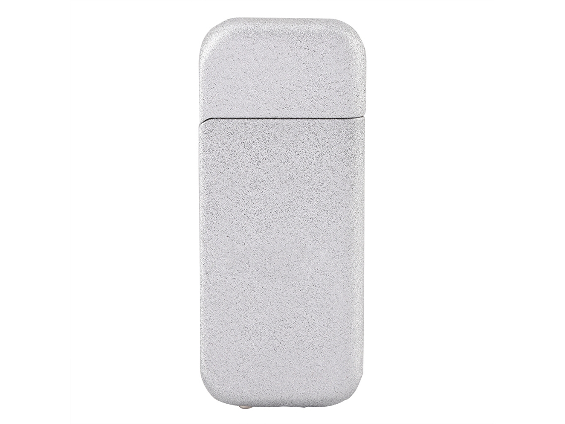 Isqueiro Recarregável Slim Safe Sem Gás Prata