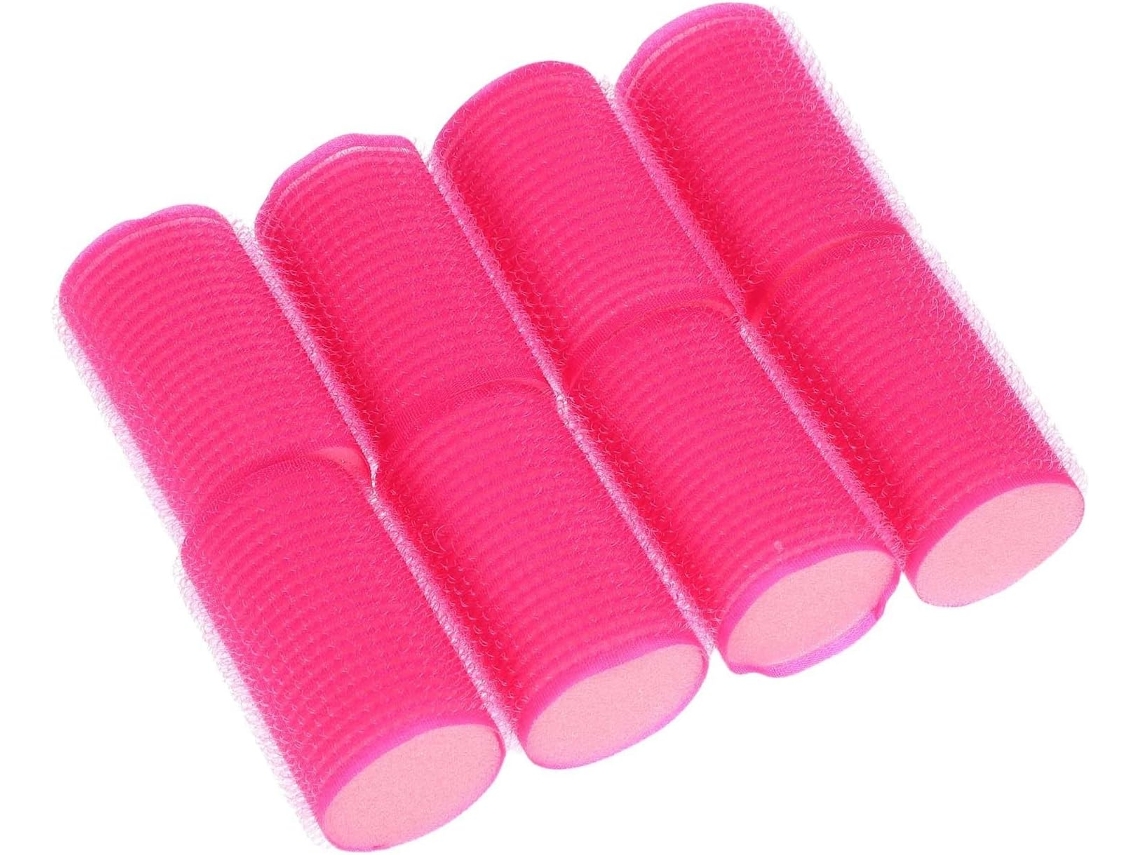 Rolos de cabelo autoadesivos, ferramenta fácil de estilizar, esponja leve, conjunto com 8 unidades.