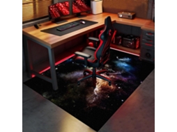 Tapete Cadeira Piso Escritório Protetor Antiderrapante 60 X 70 Cm Madeira Gamer, Escritório, Madeira,