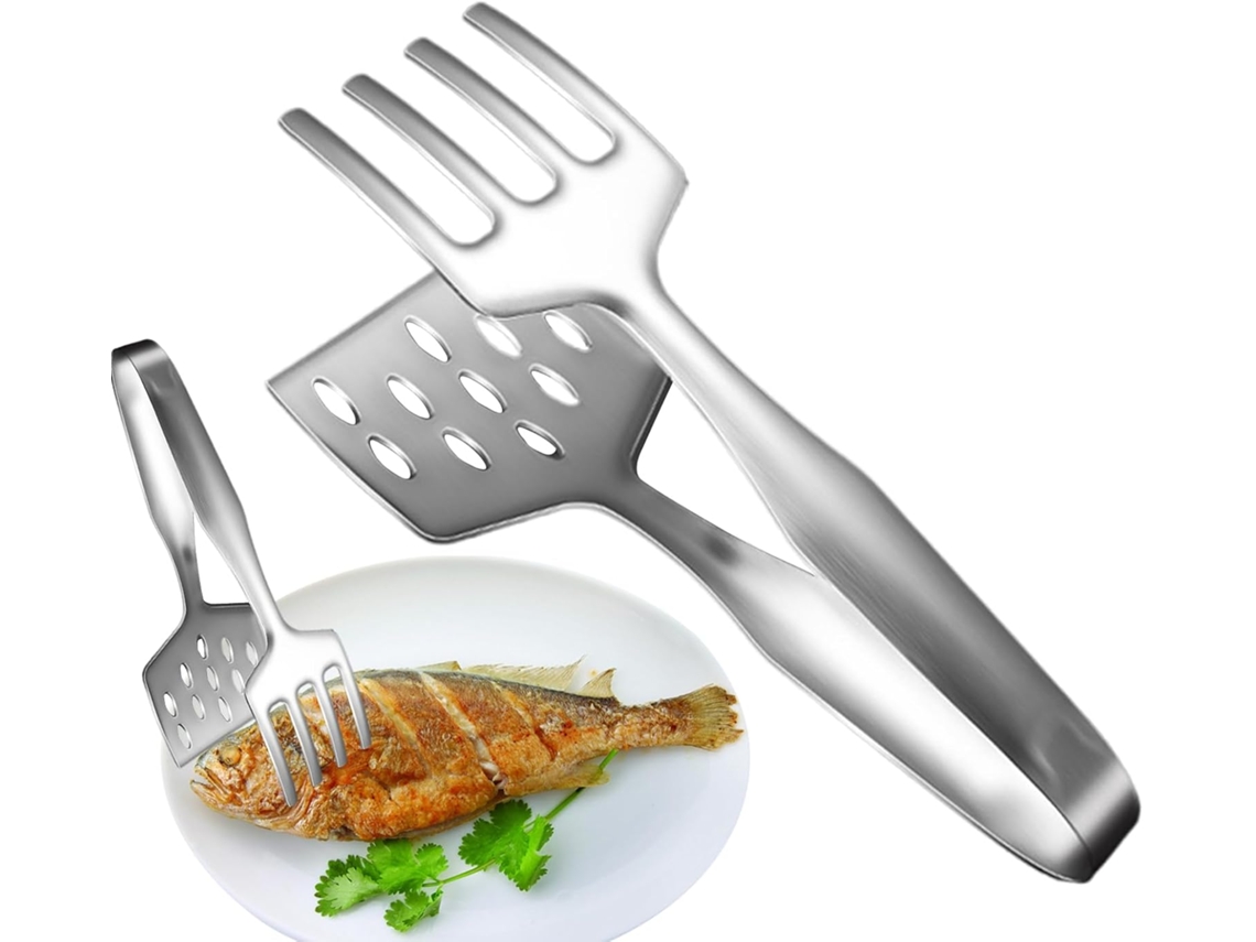 Pinça De Cozinha Em Aço Inoxidável Resistente Ao Calor Design Ergonômico Utensílio Versátil Para Servir Um Buffet Ou
