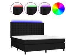 Box Spring Bed, Box Spring Beds Vidaxl Preto Tecido (180 X 200 Cm)