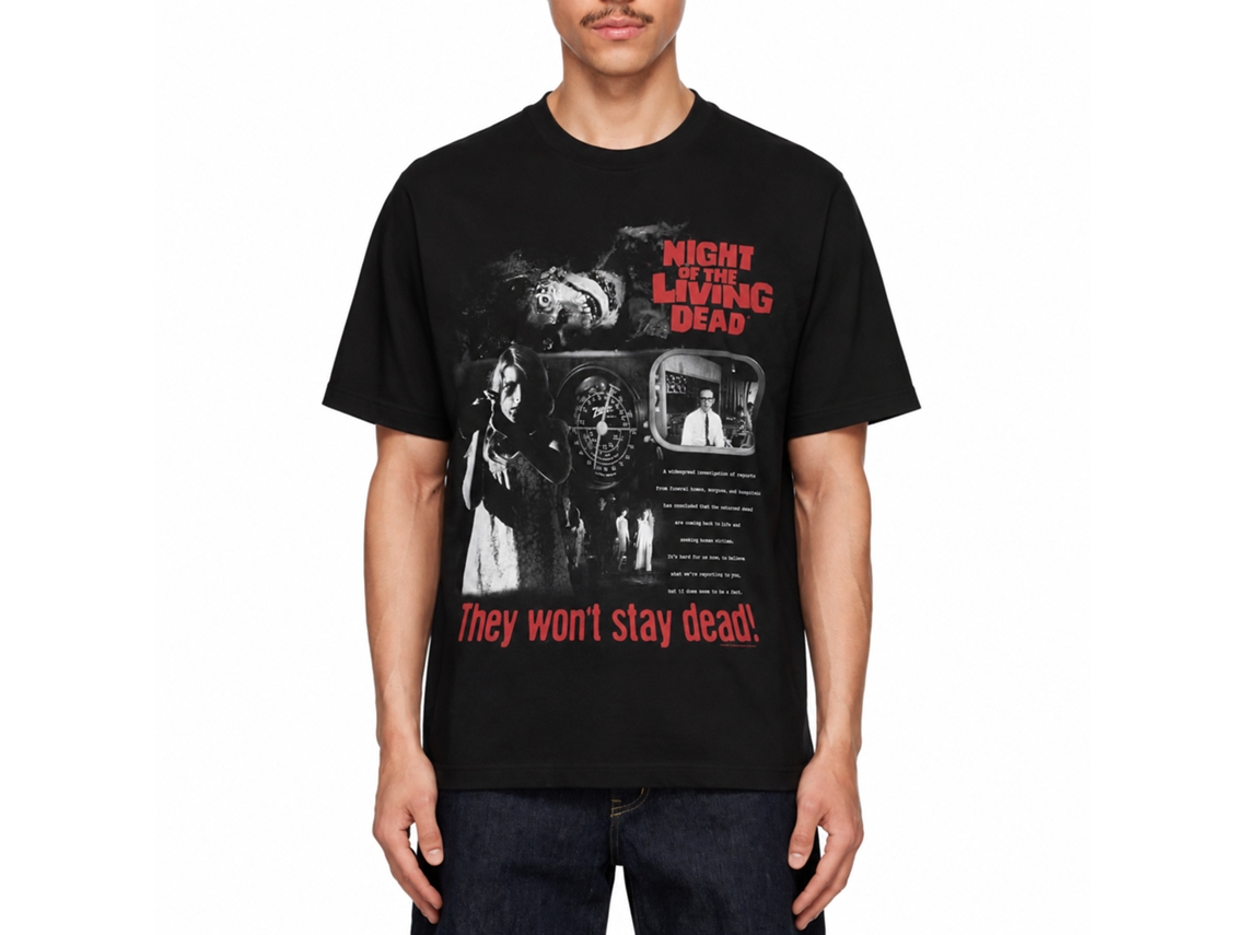 Rockinstone Night Of The Living Dead Notld Wont Stay Dead Black T-shirt Size:xxxl