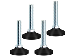 Pies de Ajuste, M10x50mm, para Muebles, Base de Náilon, 4 Unidades S/MARCA