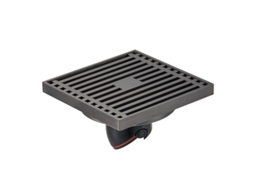 Ralo de Piso Quadrado de 10x10cm para Banheiro e Chuveiro, Sifão, G AQUAFORGE