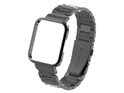 Pulseira De Relógio Lurelia Para Redmi Watch 2 Lite De Metal Com Três Contas Preto