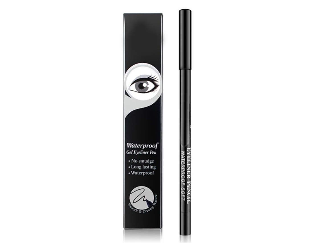 Caneta De Eyeliner Gel Preta À Prova D'água 2g Para Performance - Suave, Não Borra, Leve