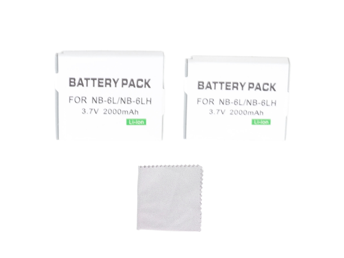 BATERIA Mali para Câmera NB 6L 6LH 2000mAh 3.7V, 2un