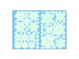 Adesivos de Floco de Neve Luminosos para Natal Autoadesivos Pvc Decalques Parede Janela Teto