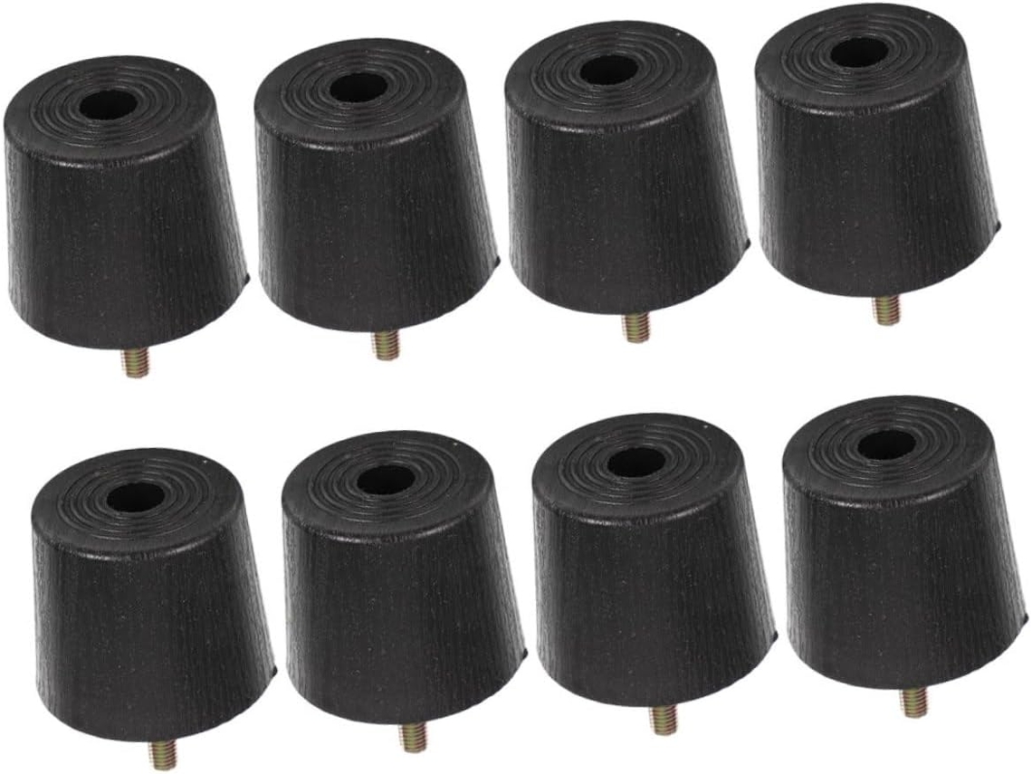 Sewacc 8 Peças Niveladores De Pés Móveis, Cunha De Plástico Com Parafuso Para Nivelar Pés Sofá E Mesa