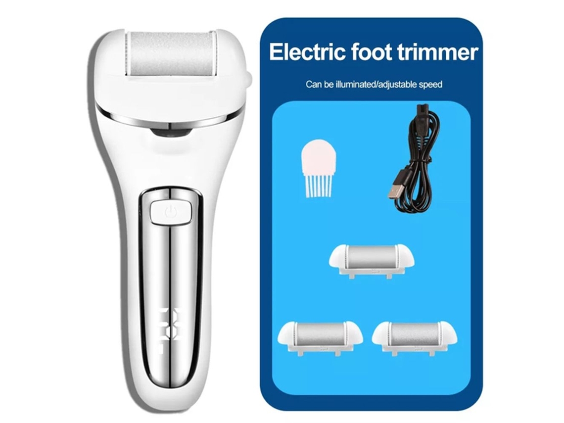 Lixa Elétrica Para Pés, Ferramenta Para Pedicure, Para Lixar Os Calcanhares Branca Aquaforge